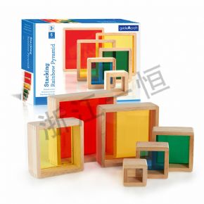Fighting classRainbow pyramid stacking toy