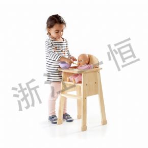 發(fā)展語言認(rèn)知類木質(zhì)玩偶高腳座椅