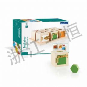 發(fā)展語言認(rèn)知類躲貓貓鎖扣箱6塊套組