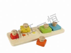 Developing language cognitionColor shape matching learning board