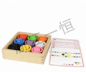 Developing language cognitionColor shape pair facing - round