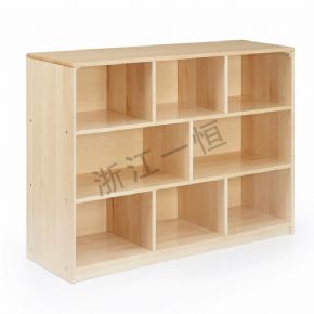 儲(chǔ)物架+儲(chǔ)物柜92厘米8格儲(chǔ)物架-木質(zhì)背板
