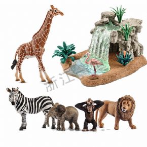 Construction seriesWild animal scene set