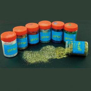 美術(shù)材料類100g 罐裝金蔥粉 (金色<div   id=