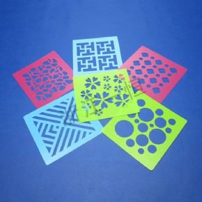 美術(shù)工具類(lèi)特別花紋模板套裝 -A